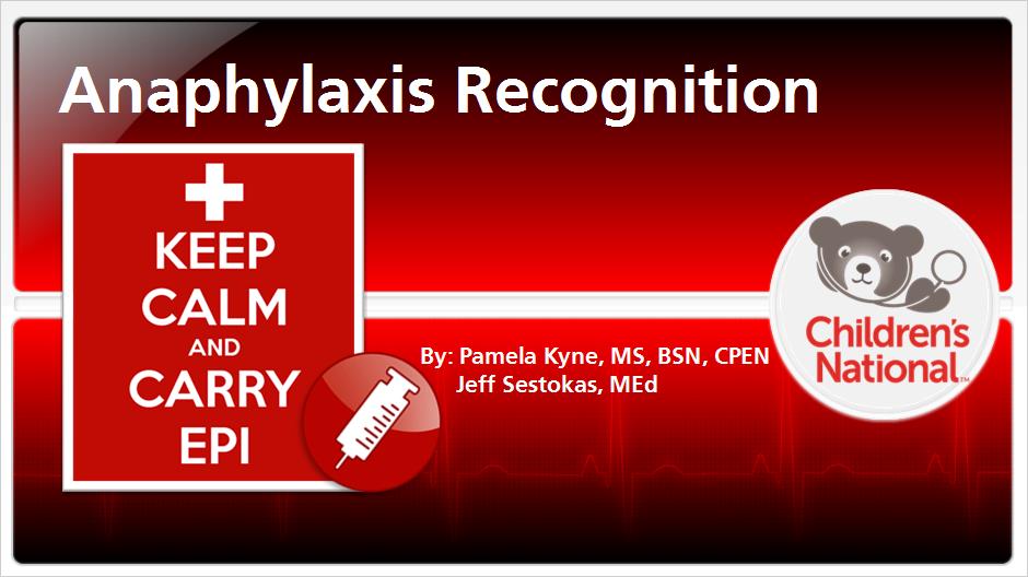 Anaphylaxis Recognition